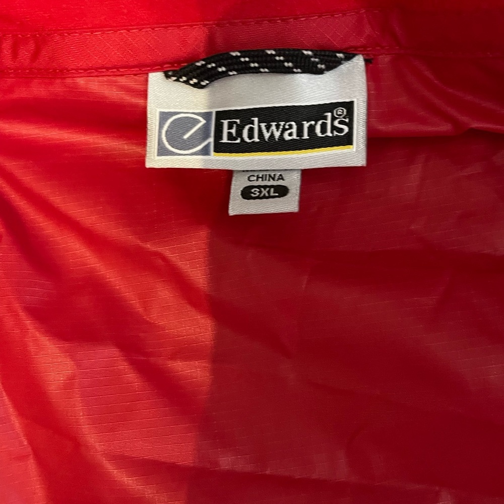 mens hooded rain jacket red 3XL BoxAW - Picture 8 of 8